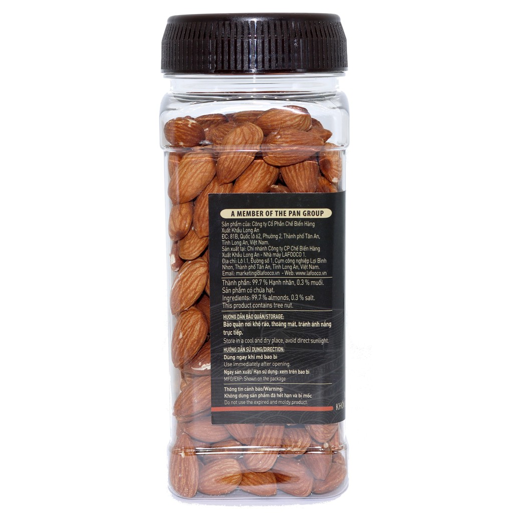 Hạt Hạnh Nhân Mỹ Rang Muối Dinh Dưỡng 270g LAFOOCO Salted Almond