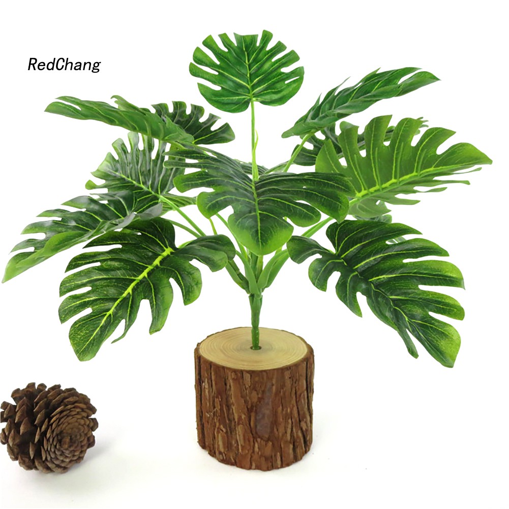 1 Cây Lá Monstera Nhân Tạo Trang Trí Tiệc