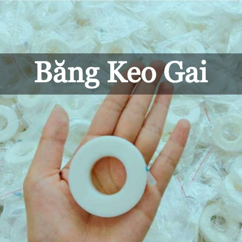 Băng keo gai nối mi, băng keo dán mi trên