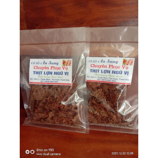 thịt lợn sấy khô ngũ vị (gói dùng thử 100g)
