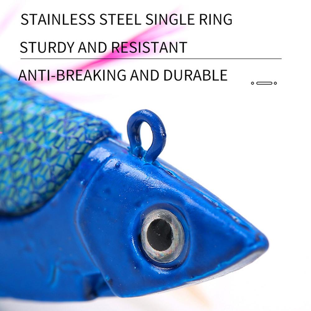 MUVAKO Mồi Câu Cá Giả Hình Con Tôm Bằng Gỗ Mềm Dạ Quang