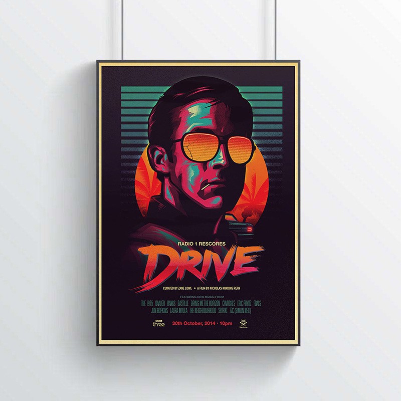 Poster Phim Ryan Gosling Dán Tường Trang Trí Phong Cách Vintage