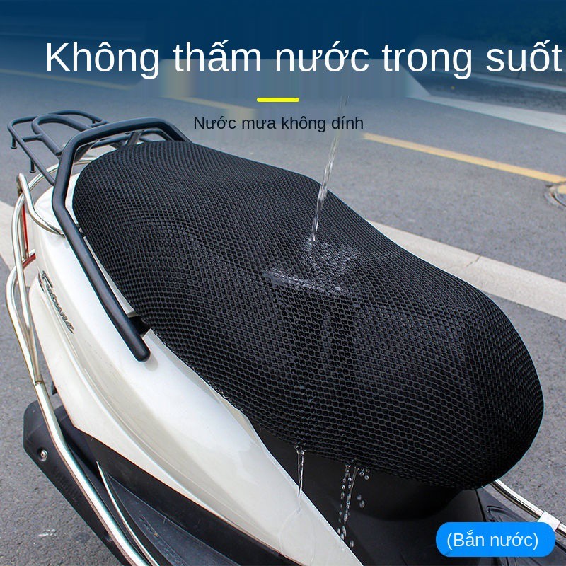 Áo phủ ghế ô tô điện, xe máy chạy ắc quy bọc tô, chống nắng, mưa và cách nhiệt Vỏ đệm 3D dày dặn