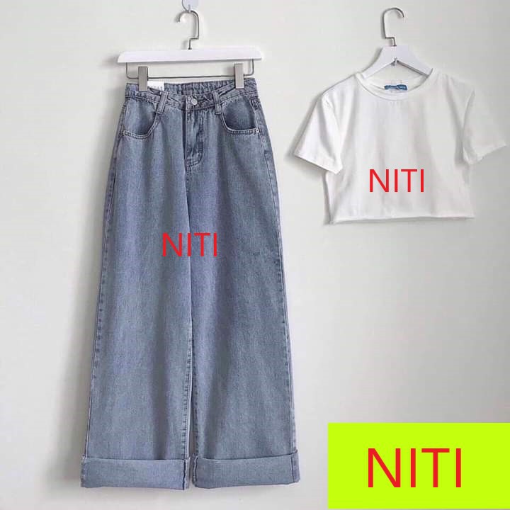 [ DÒNG ĐỜI TẤP NẬP!!! ] QUẦN JEAN ỐNG RỘNG NỮ HOẶC ÁO CROPTOP NỮ CAO CẤP NITI CỰC HOT CỰC MÁT MẺ CHO NGÀY HÈ CỰC CÁ TÍNH