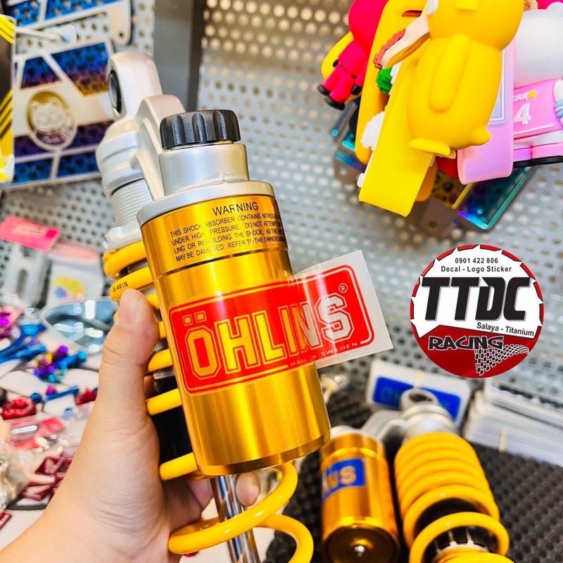 Phuộc Ohlins 1:1 gắn xe Vario Scoopy Vision Ab tặng kèm núm cnc tăng chỉnh thật ☺️✌