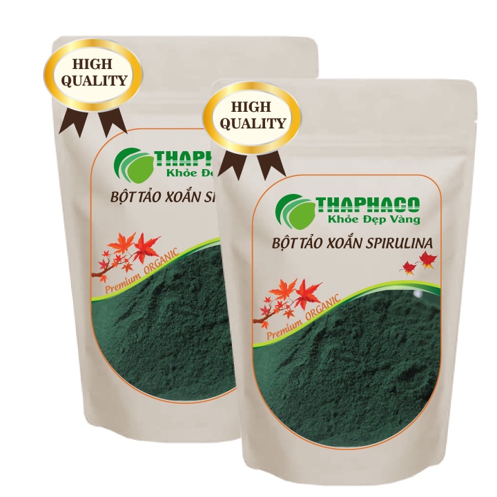 Bột Tảo Xoắn spirulina 100g Uống Làm Đẹp Dưỡng Da Siêu Mịn THAPHACO