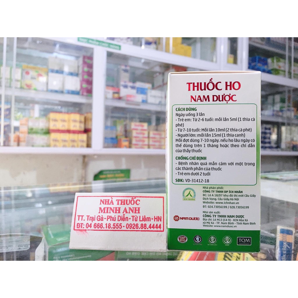 Siro Ho Nam Dược - Bổ phế, long đờm, giảm ho