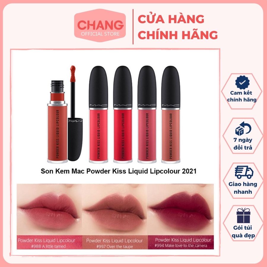 Son MAC kem màu siêu hot Chili, Marrakesh 991, 998, 989, 987, 997, 994 màu cam cháy đỏ gạch, son MAC chính hãng có bill