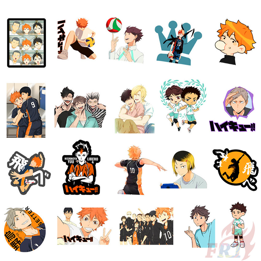 100Pcs/Set ❉ Haikyuu!! Series C - Anime Stickers ❉ Cartoon DIY Fashion Waterproof Doodle Decals Stickers