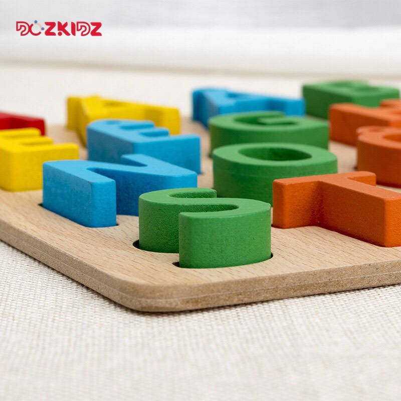 Đồ chơi thông minh, bảng chữ cái tiếng Việt bằng gỗ 20x30cm, đồ chơi giáo dục cho trẻ từ 3 tuổi trở lên - DOZKIDZ
