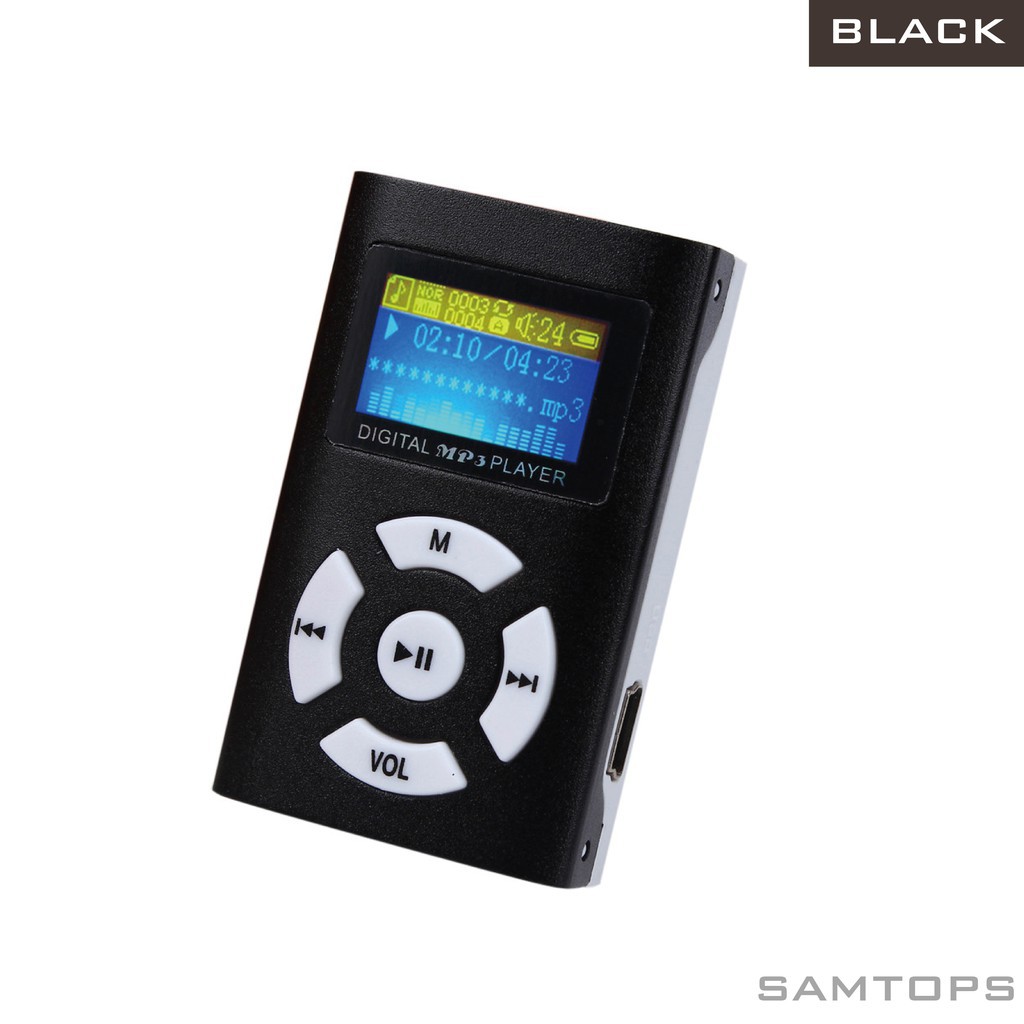 Máy Nghe Nhạc Mp3 Mini Hỗ Trợ Thẻ Nhớ Micro Sd Tf 32gb