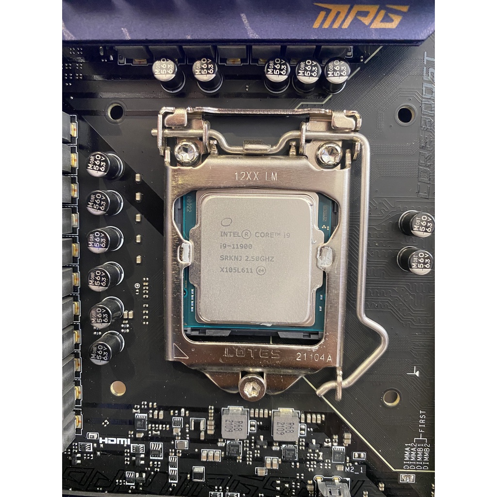 Combo Mainboard MSI MPG Z590 GAMING FORCE + CPU INTEL CORE I9 11900 còn BH hãng 06/2024