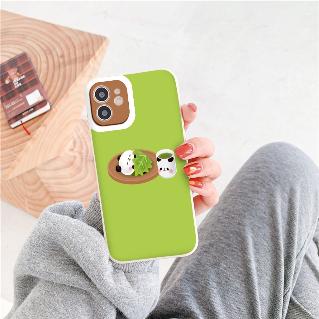 Ốp lưng iphone gấu nền xanh lá đáng yêu bảo vệ camera ốp iphone6/6plus/6s/6splus/7/7plus/8/8plus/x/xr/xs/11/12/13/pro/ma