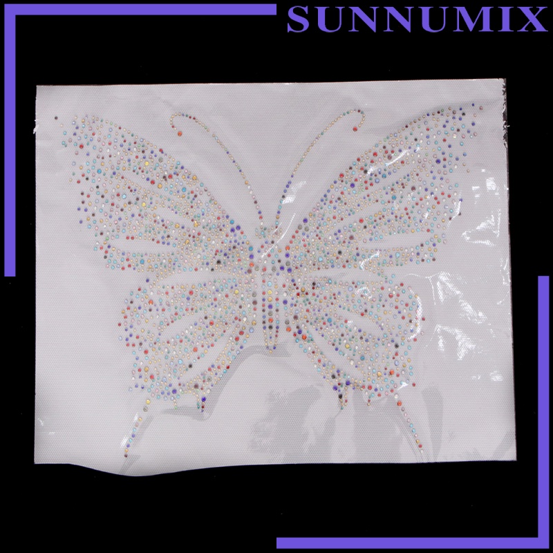[Sunnimix] Kẹp Sắt Đính Đá Hình Bướm Nhiều Màu Sắc Trang Trí Sửa Chữa Phong Cách 1