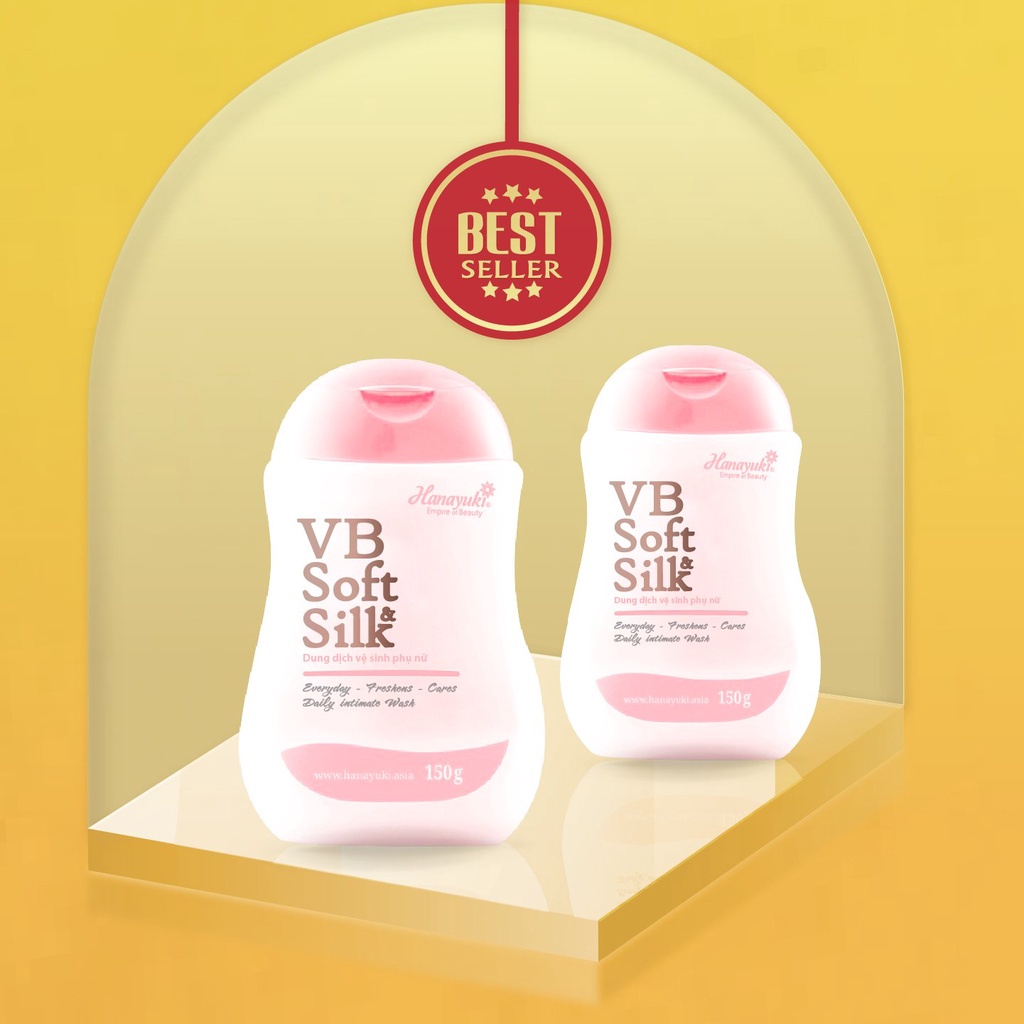 VB Soft Silk - phiên bản hồng dung dịch vệ sinh vùng_kín nam nữ Hanayuki chính hãng 150ml - Hanayukivietnam