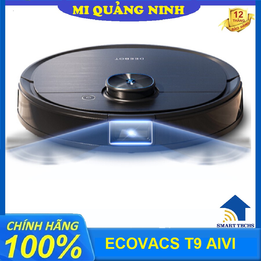 Robot hút bụi lai nhà Ecovacs Deboot T9 Aivi- 2021/ Đẳng cấp thời thượng - Lực hút max 3000PA-