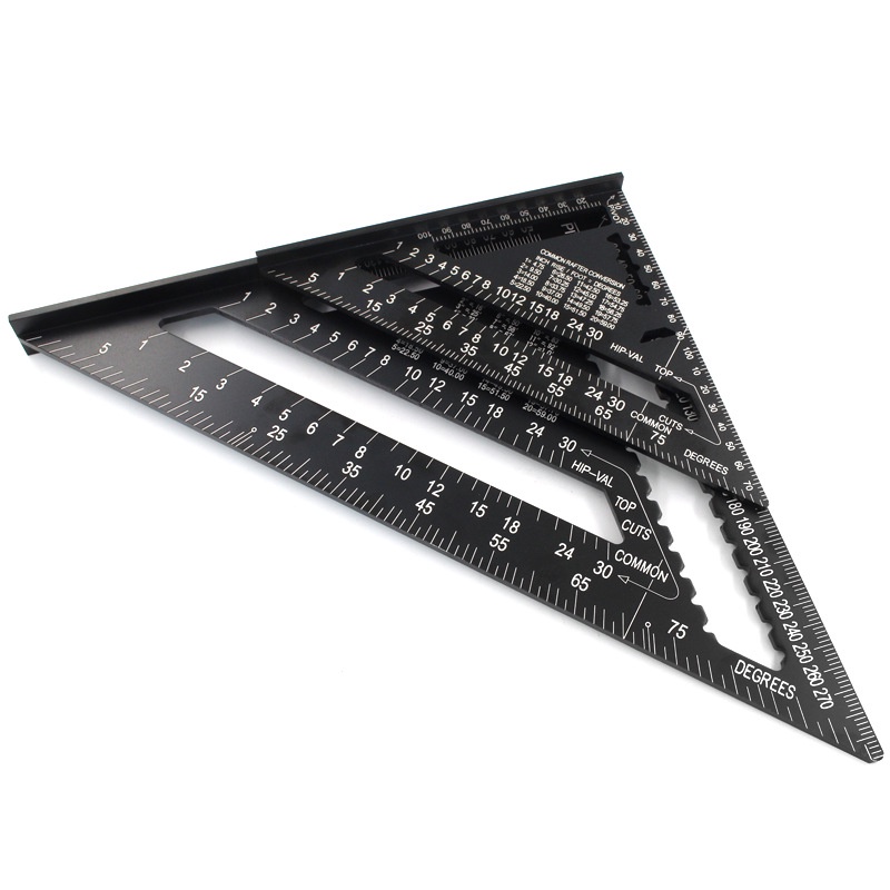 Thước vuông góc 7inch, 12 inch đa năng chất liệu hợp kim nhôm bền đẹp chắc chắn