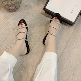 ✏️✏️✏️dép xẹp 3 giay xoàng dẹp lung linh ❎size 35/39 📣đế chất da lộn 💎sỉ nguyên ri giá tốt
