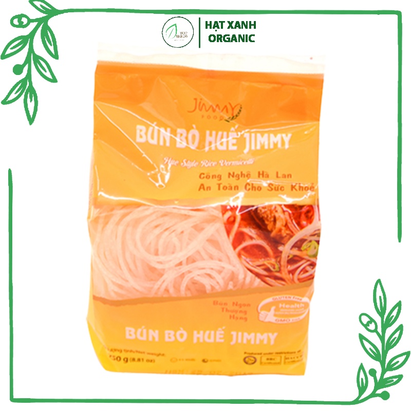 Bún Gạo Lứt Jimmy - Bún Gạo Trắng Jimmy - Bún Bò Huế Jimmy gói 250 gram