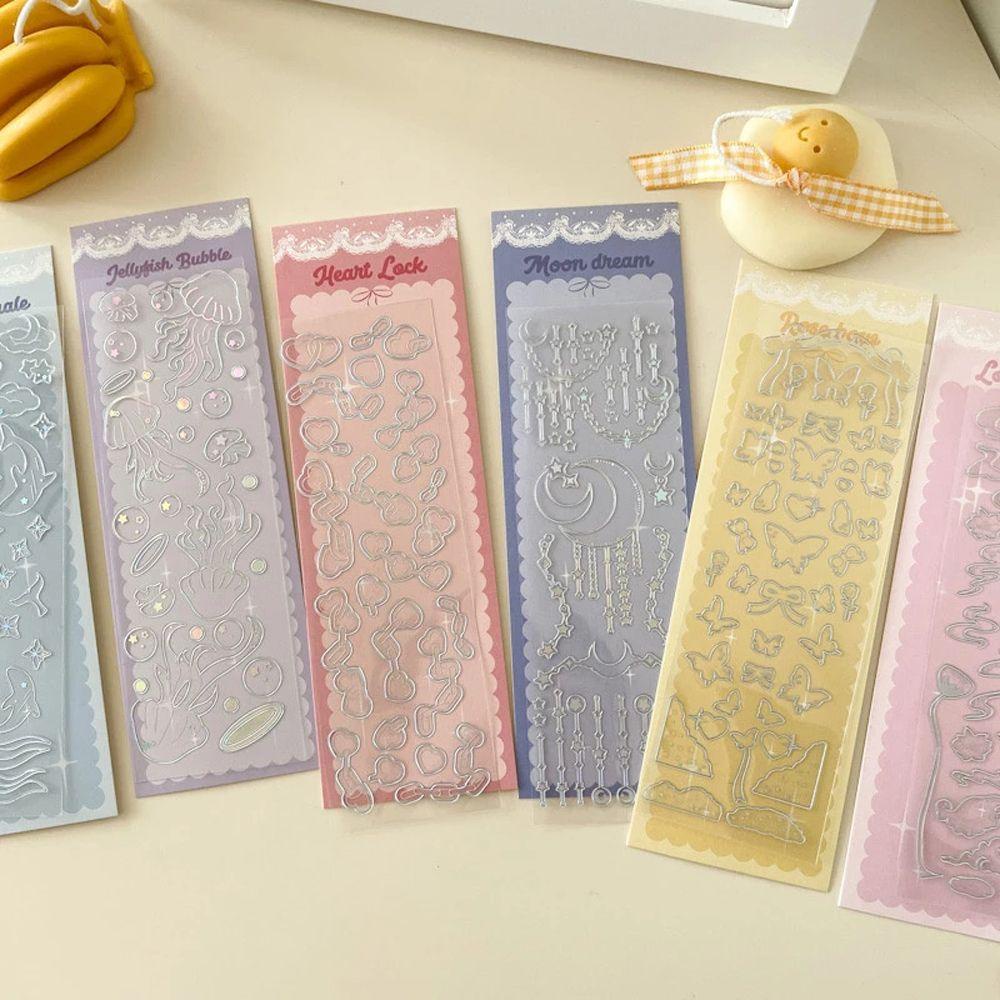 Sticker Dán Trang Trí Sổ Tay Hình Cá Voi Màu Đồng DIY