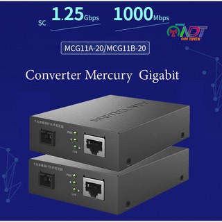 🇻🇳 Bộ Converter quang Gigabit Mercury MCG11A-20 + MCG11B-20-20km