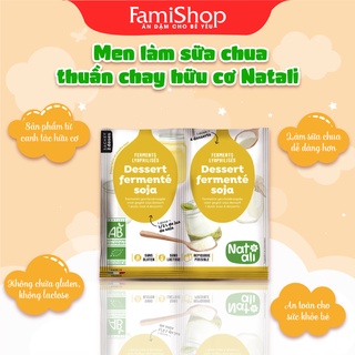 FamiShop Men làm sữa chua thuần chay hữu cơ Natali 2góix6g