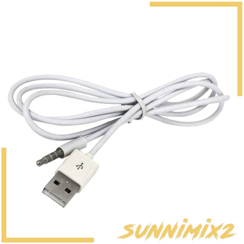 Cáp chuyển đổi âm thanh AUX MP3 đầu cắm 3.5mm sang USB-A 2.0