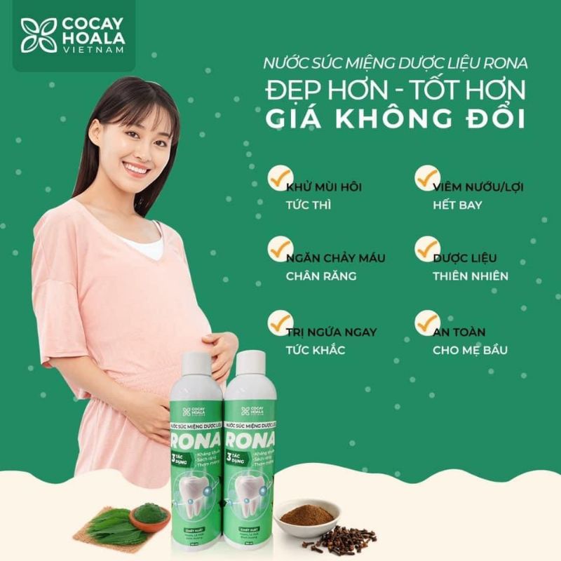 nước súc miệng RONA - 180ml