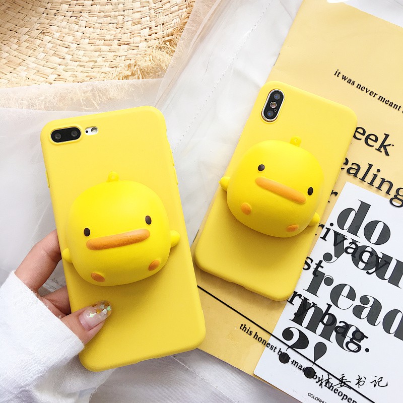 Ốp Lưng Có Chi Tiết Chú Vịt Xinh Xắn Cho Apple X 7 / 8 / 6splus | BigBuy360 - bigbuy360.vn