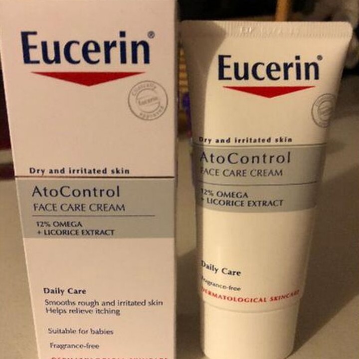 [CHÍNH HÃNG] Kem Dưỡng Da Mặt EUCERIN Ato Control Face Care Cream - VD Cơ Địa 50ml