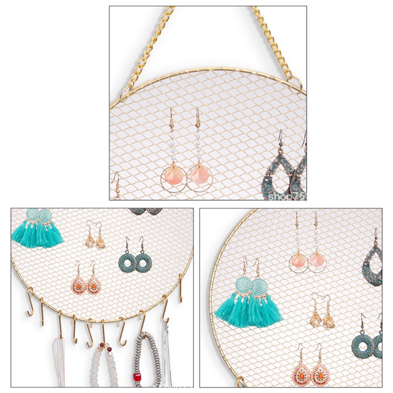 Giá Đỡ Trưng Bày Bông Tai Hình Tròn Thiết Kế Độc Đáo Thời Trang DIY