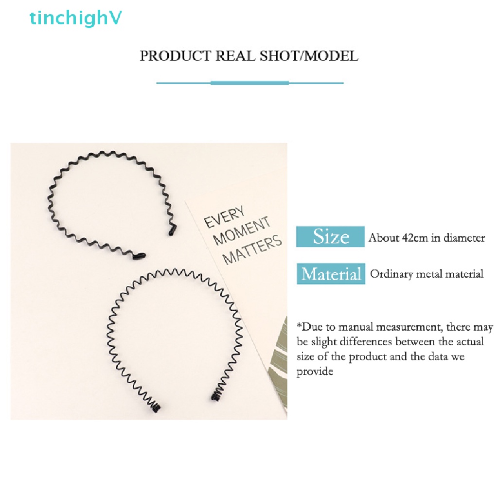 Băng Đô Gợn Sóng Màu Đen Đơn Giản Chống Trượt Co Giãn Dành Cho Nam Nữ