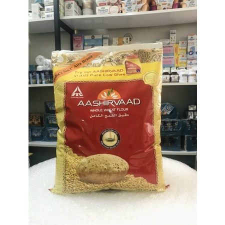Bột Mì Nguyên Cám Ấn Độ Atta Aashirvaad 1kg, 5kg