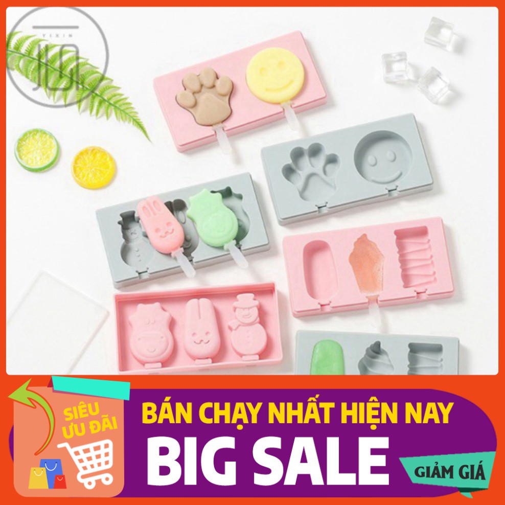 [XẢ KHO] 💥[GIÁ SIÊU RẺ]💥Khuôn Làm Kem Silicon HÌnh NGộ Nghĩnh Mẫu Mới 2020💥SIÊU HOT💥