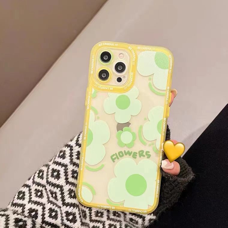 Ốp Điện Thoại TPU Dẻo Họa Tiết Hoa Xinh Xắn Cho Iphone 13 12 Mini 11 Pro X XR XS Max SE 2020 6 6S 7 8 Plus