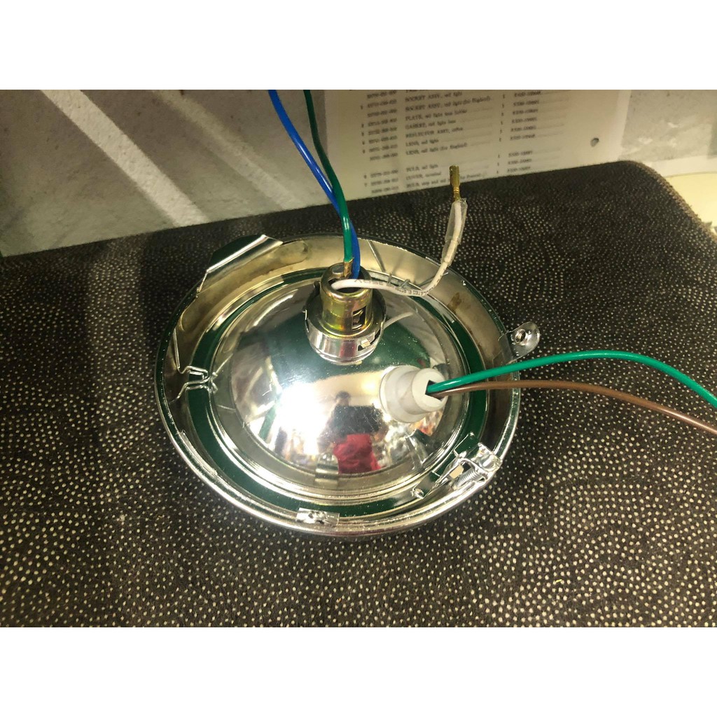 Cub 81-86: bộ chóa kính vòng xi cho xe honda dame+cub 78-79-81-86- có đèn sương mù