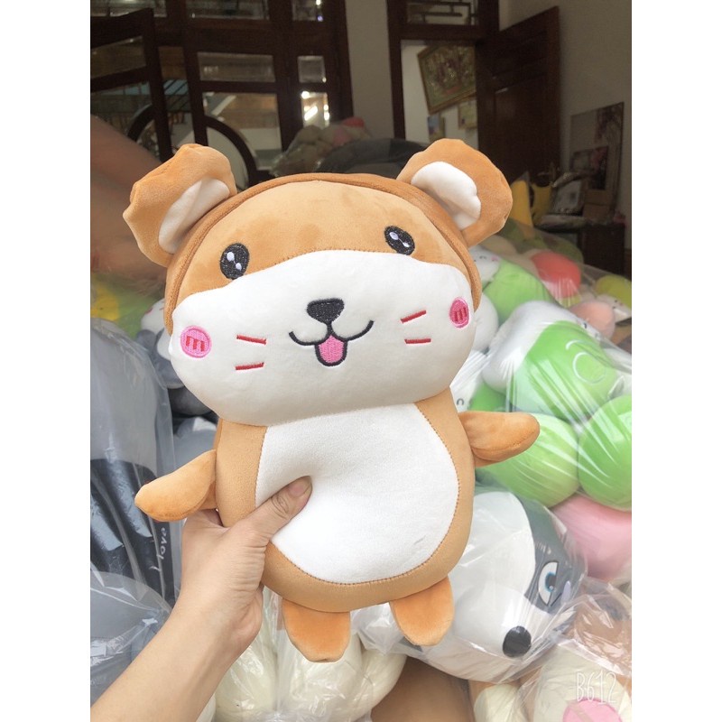 Gấu bông chuột Hater  Cosplay đội mũ đáng yêu chất liệu vài miniso 4 chiều Hàn Quốc, size 35cm Cute shop