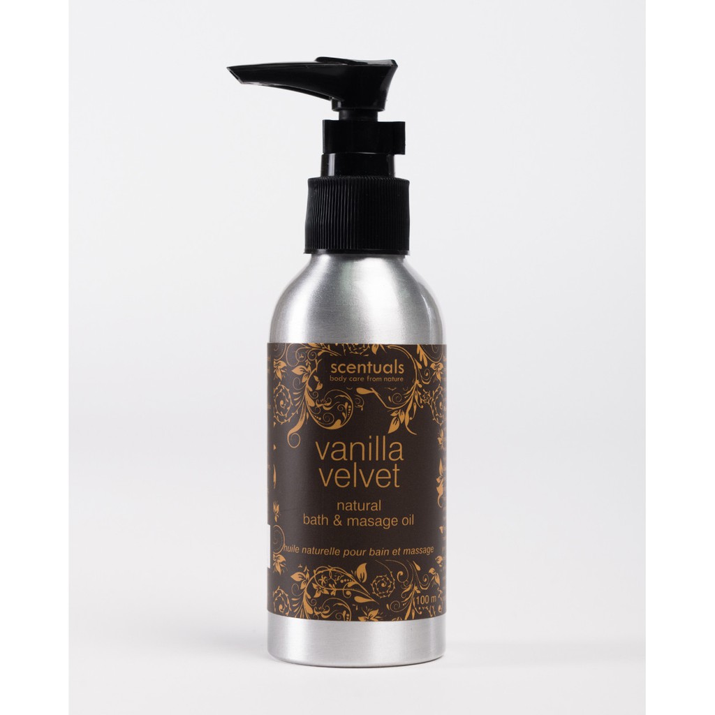 Dầu Tắm Massage thư giãn Vanilla Velvet 100ml - Scentuals