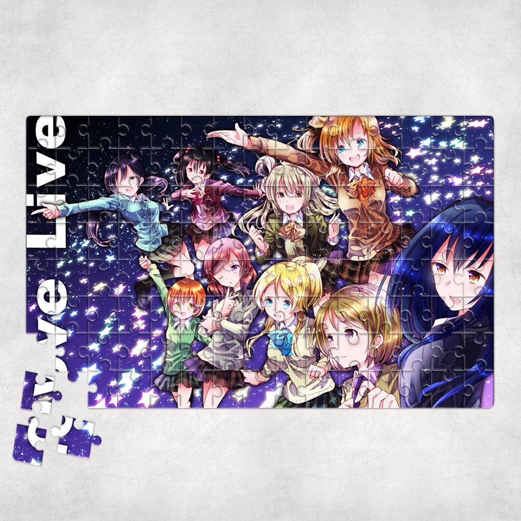 Tranh ghép hình Anime - Tranh ghép hình LOVE LIVE - Mẫu 2 - Nhận in hình tranh ghép theo yêu cầu