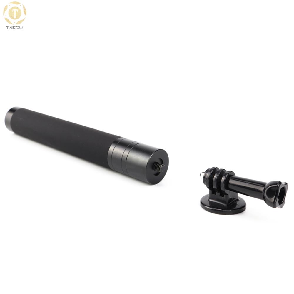 Shipped within 12 hours】 Sports Camera Selfie Stick Action Camera Vlog Bracket Aluminum Alloy Max. 760mm Extendable Length 1/4 Inch Screw with Sports Camera Mounting Adapter Selfie Stick [TO]