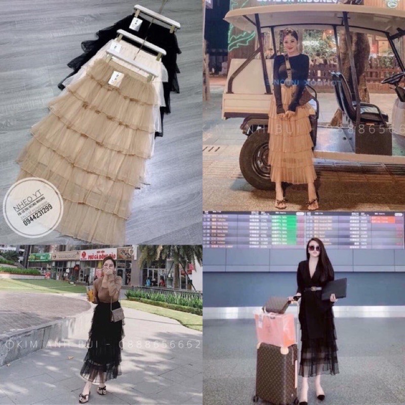 Chân váy lưới tầng QC hàng loại 1 | BigBuy360 - bigbuy360.vn