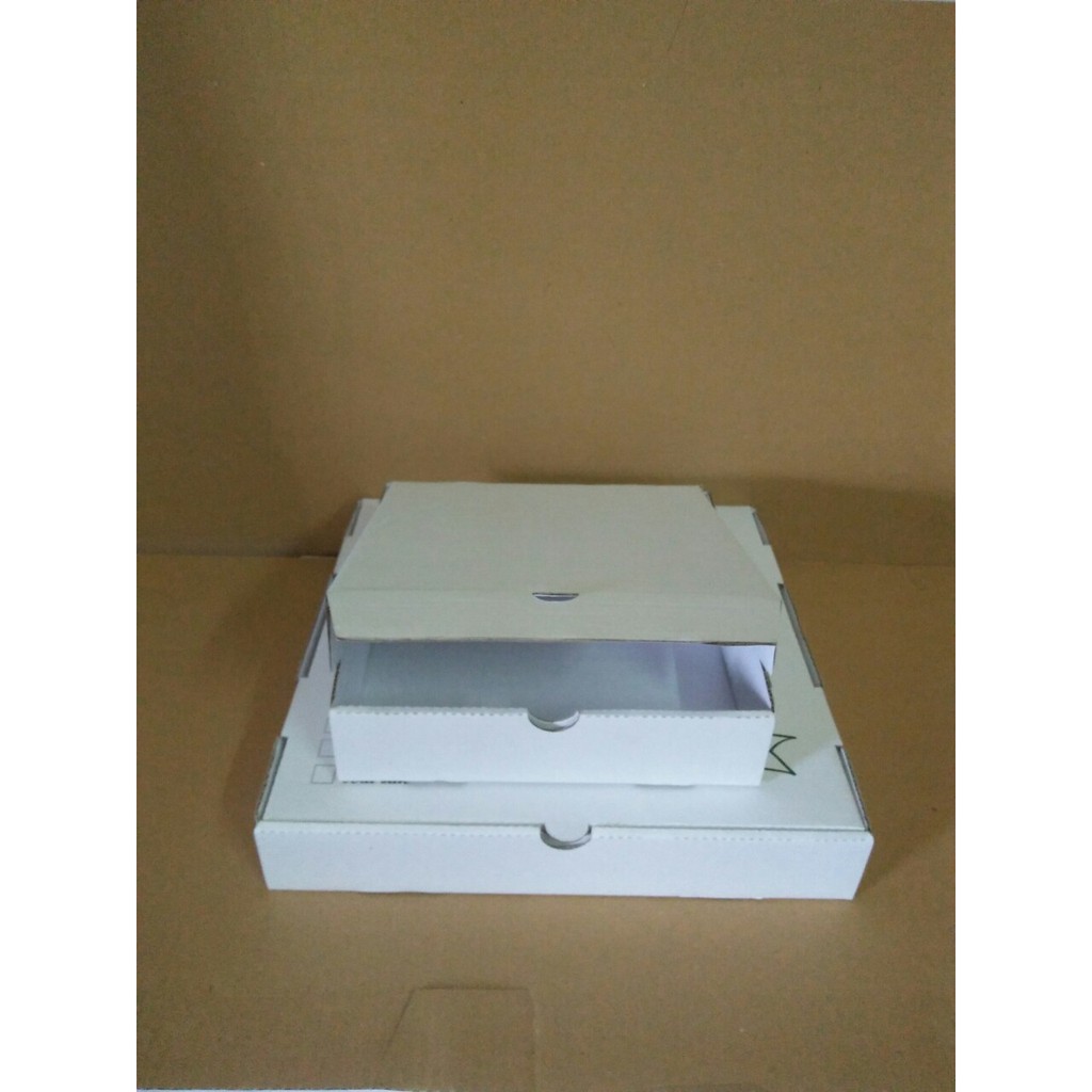 Giấy tốt loại 1, Hộp bánh pizza 2 màu trắng và nâu ( có nhiều size) | BigBuy360 - bigbuy360.vn