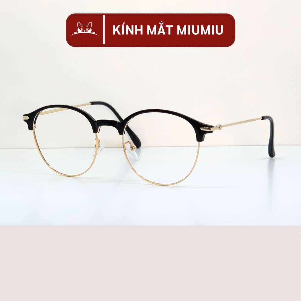 Gọng kính cận tròn phong cách thời trang nam nữ, kính đẹp chất liệu kim loại mã sản phẩm 2736