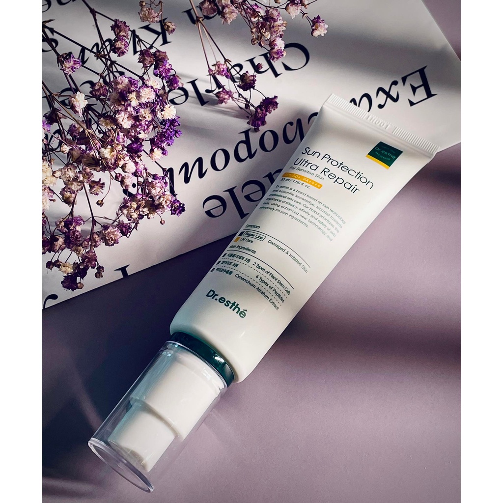 Kem Chống Nắng Phổ Rộng Dr.Esthé Sun Protection Ultra Repair Phục Hồi Da Nhạy Cảm, Sau Lăn Kim, Laser