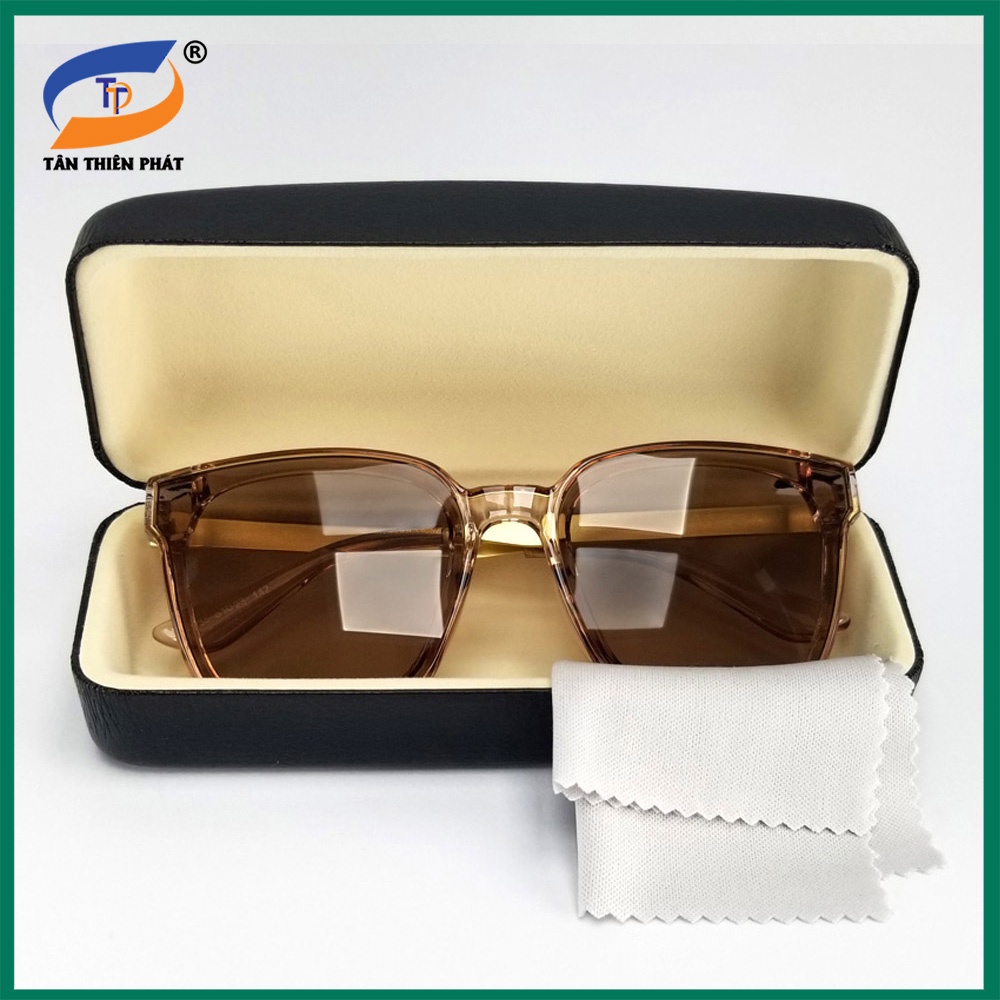 Mắt kính mát nam nữ màu đen, nâu râm mát chống nắng, tia UV 6035D. Kính mát gọng kim loại chữ V không gỉ, chống tia UV