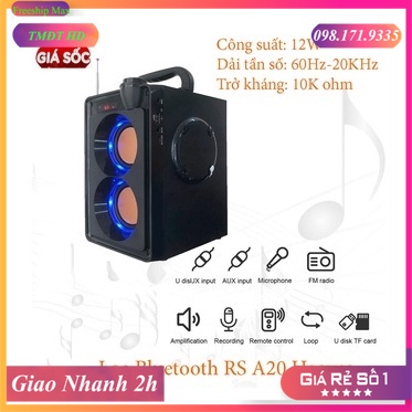 Loa Bluetooth Karaoke Cong Suat Cao RS A20 Haoyes, Nghe Nhạc Hát Karaoke Cực Hay Và Chuẩn
