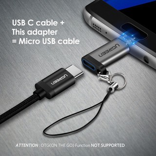 Đầu chuyển Micro USB sang USB-C cao cấp Ugreen 50590