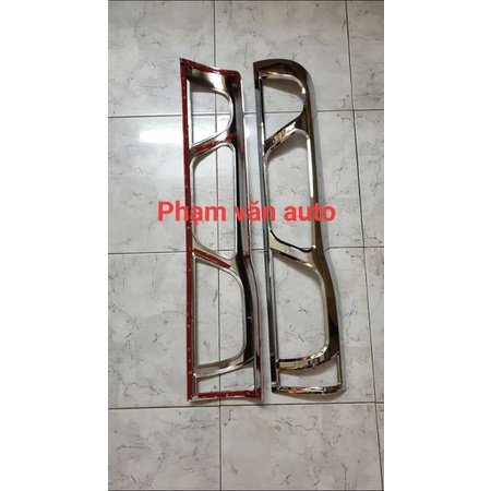 Ốp mạ đèn hậu Transit hàng cao cấp, Ốp mạ inox crome ô tô sáng bóng