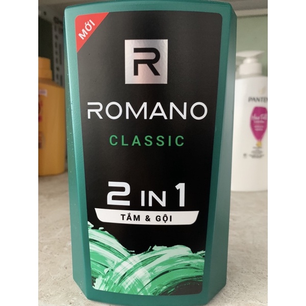 Dầu Gội Cao Cấp Romano 2IN1 Xanh Classic 650g