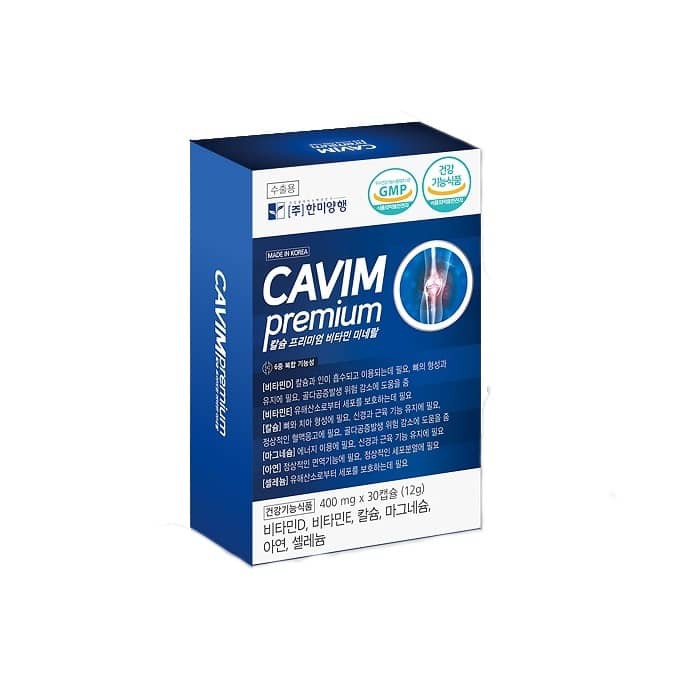 Cavim Premium viên bổ sung canxi hỗ trợ giảm nguy cơ loãng xương